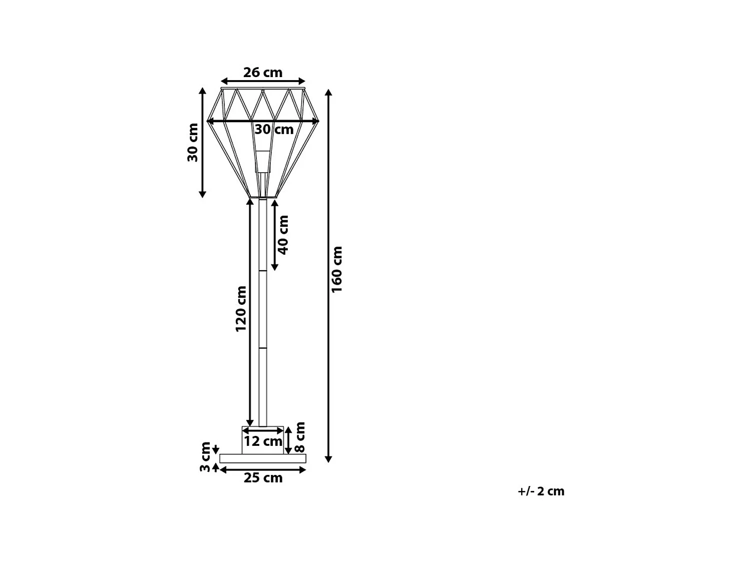 Stehlampe MOONI Metall Messing