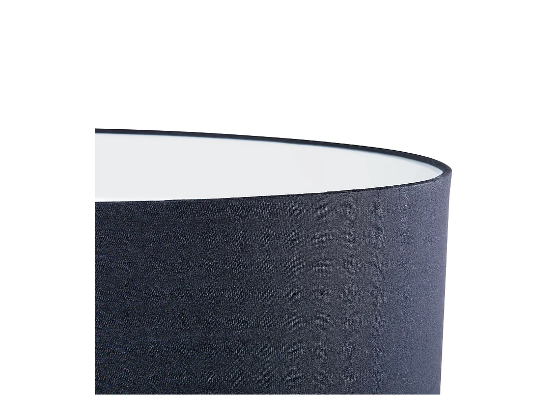 Elegante Stehlampe Dreifuß Lampenschirm aus Polybaumwolle Schwarz Stiletto