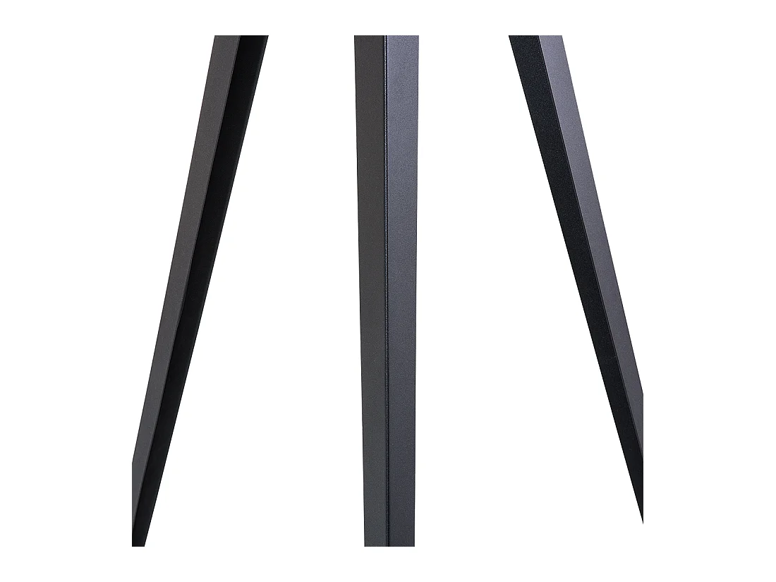 Elegante Stehlampe Dreifuß Lampenschirm aus Polybaumwolle Schwarz Stiletto