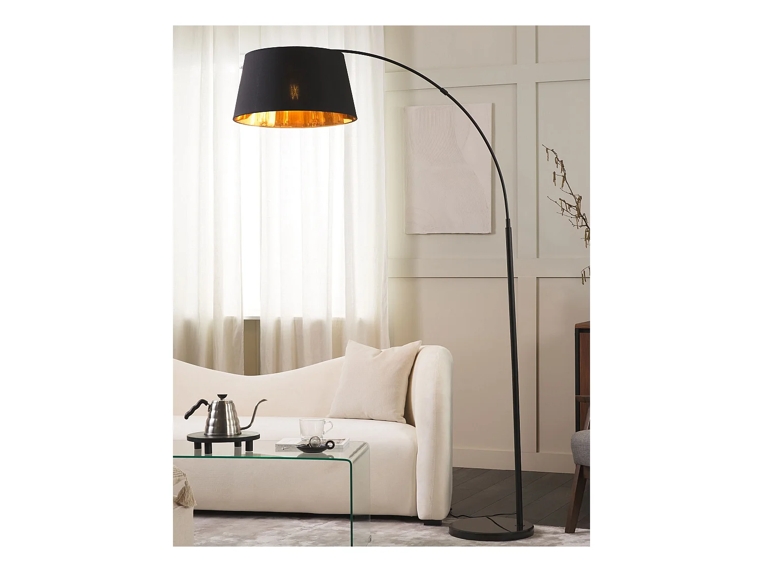 Stehlampe YABUS Metall Schwarz