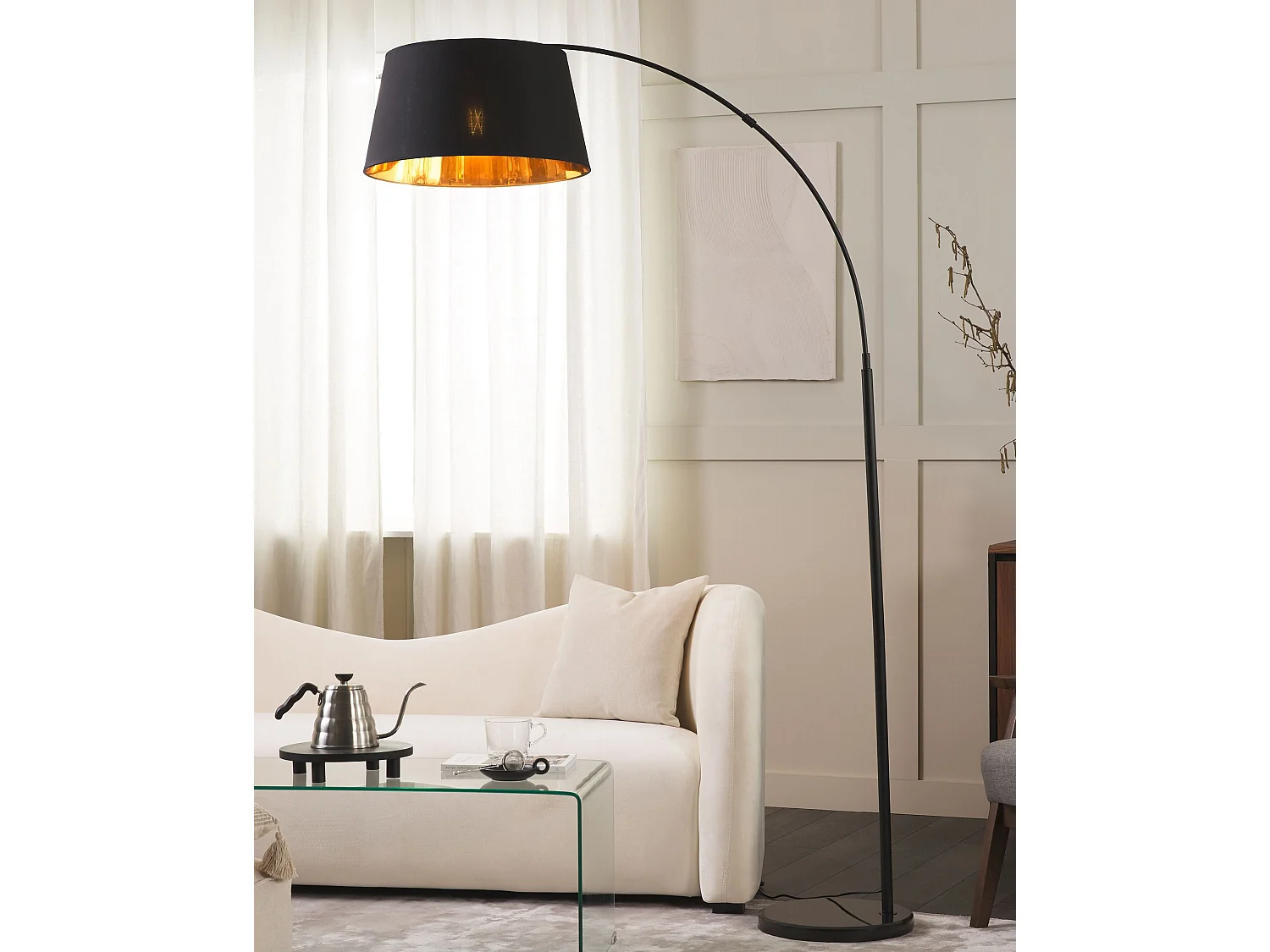 Lampadaire YABUS Métal Noir