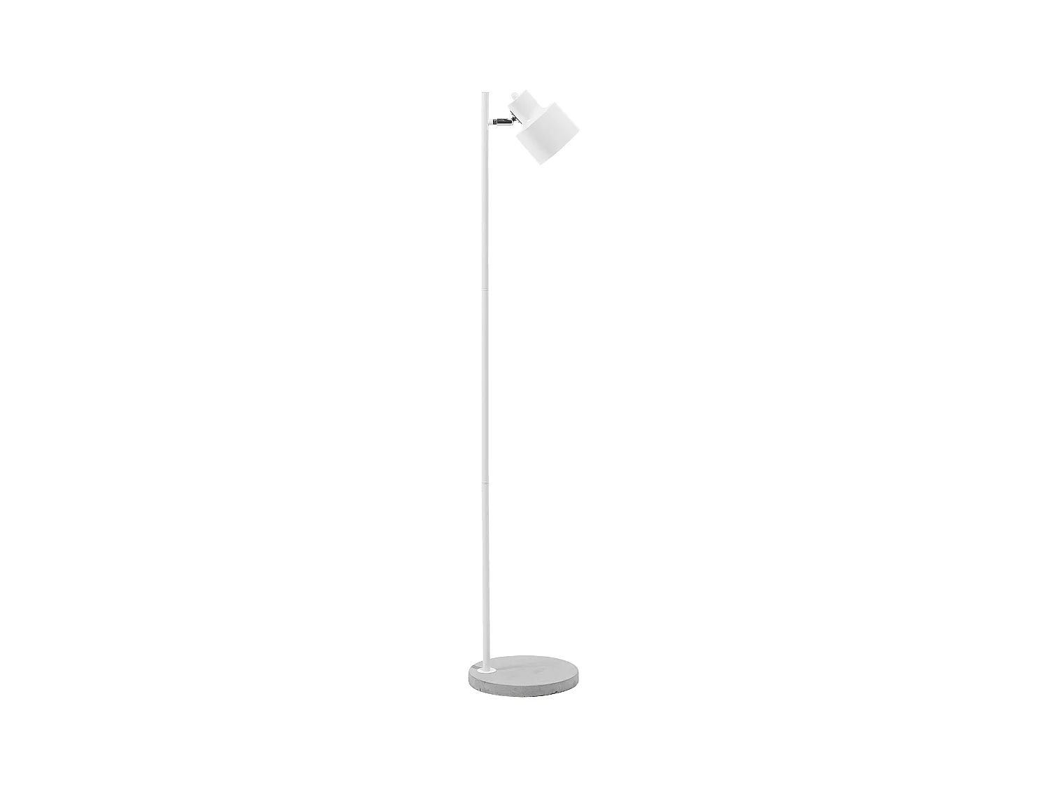 Stehlampe CORBONES verstellbar Metall Weiss