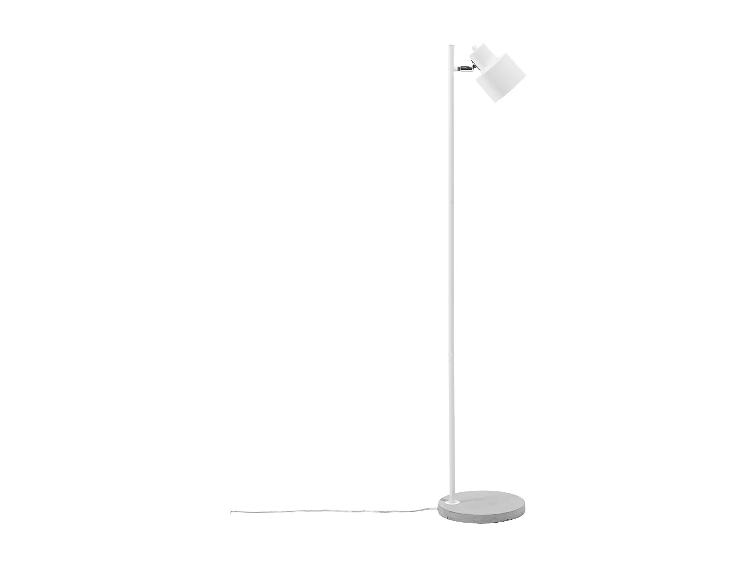 Lampadaire CORBONES Réglable Métal Blanc