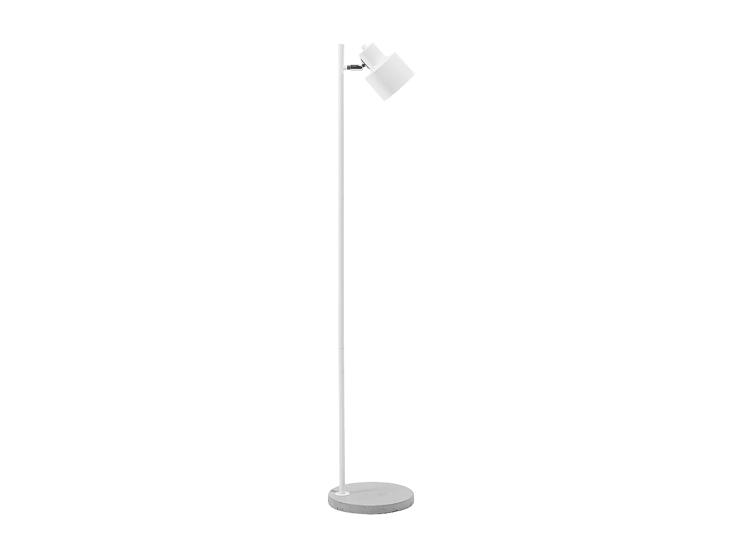 Lampadaire CORBONES Réglable Métal Blanc