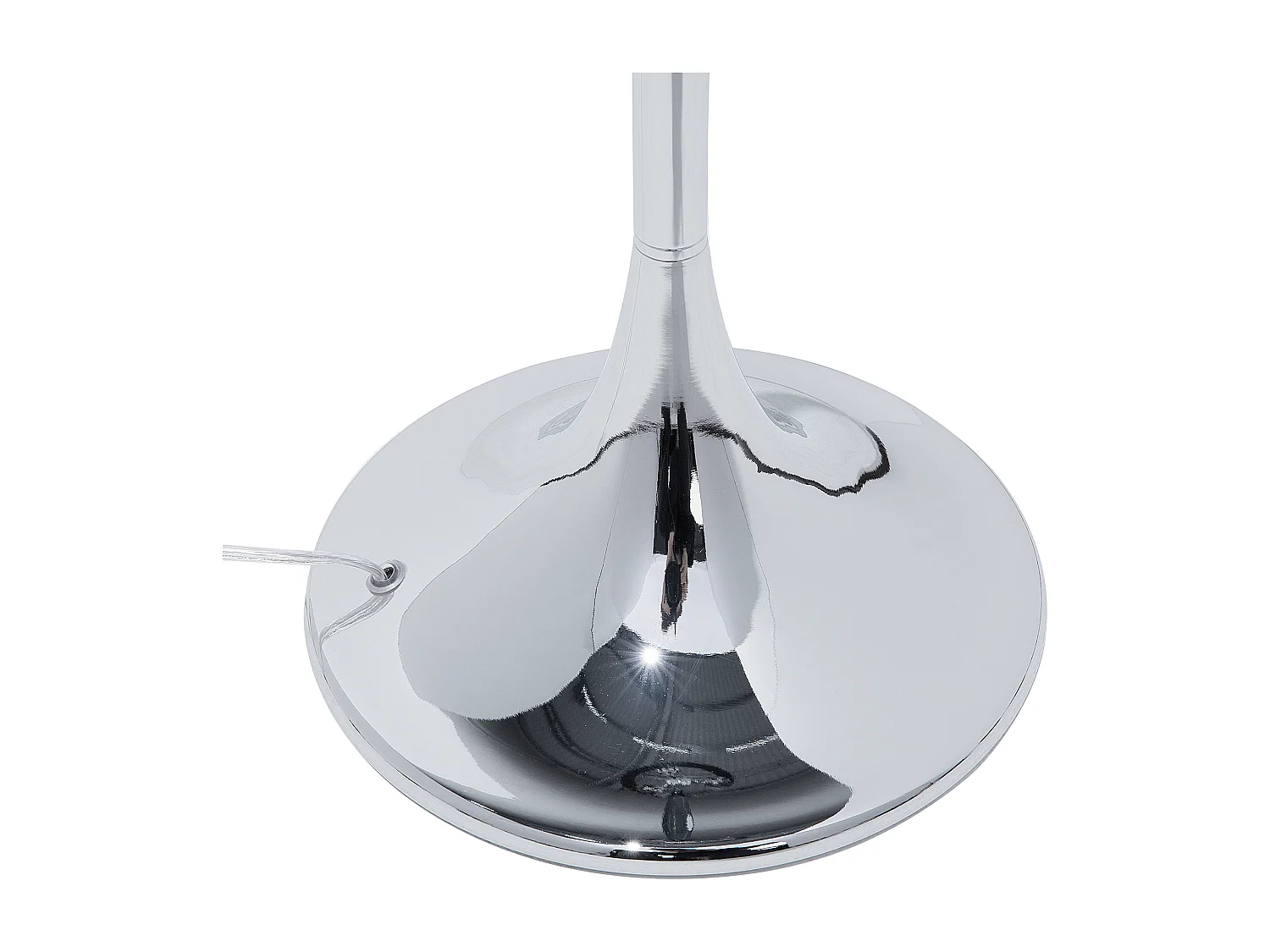 Stehlampe mit Stoffschirm grau Trommelform Kristall-Optik Glamour Stil Evans