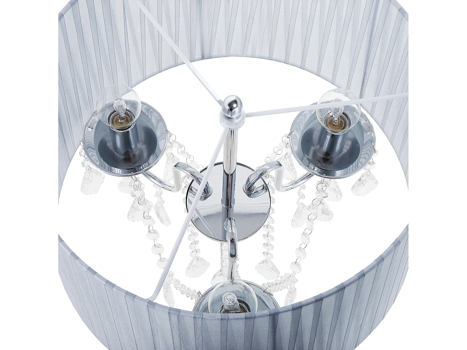 Lampadaire EVANS Métal Gris clair