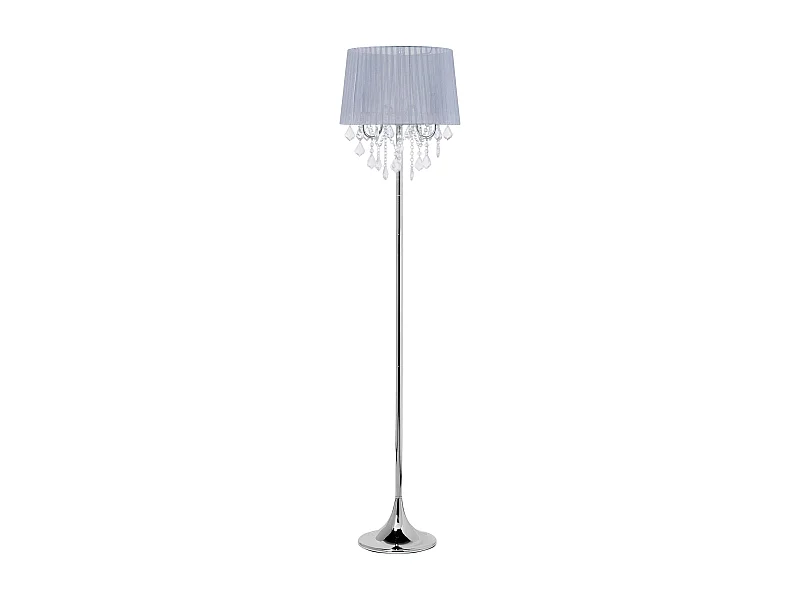 Lampada da pavimento EVANS Metallo Grigio chiaro