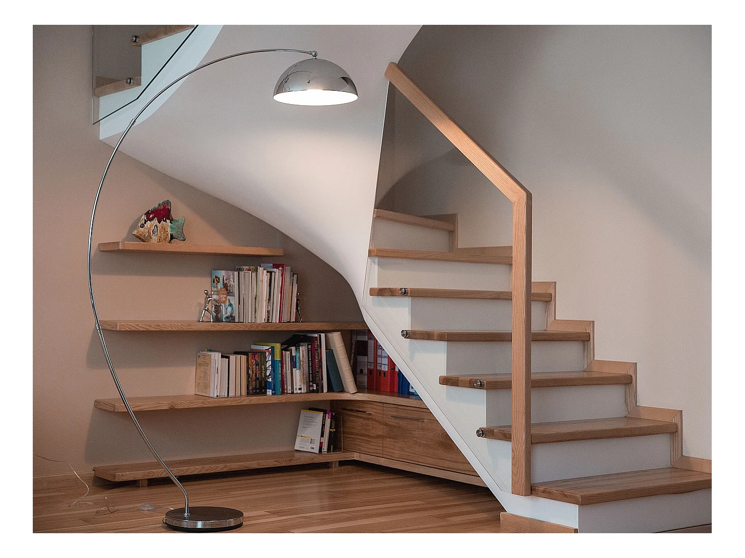 Stehlampe KAMA Metall Silber