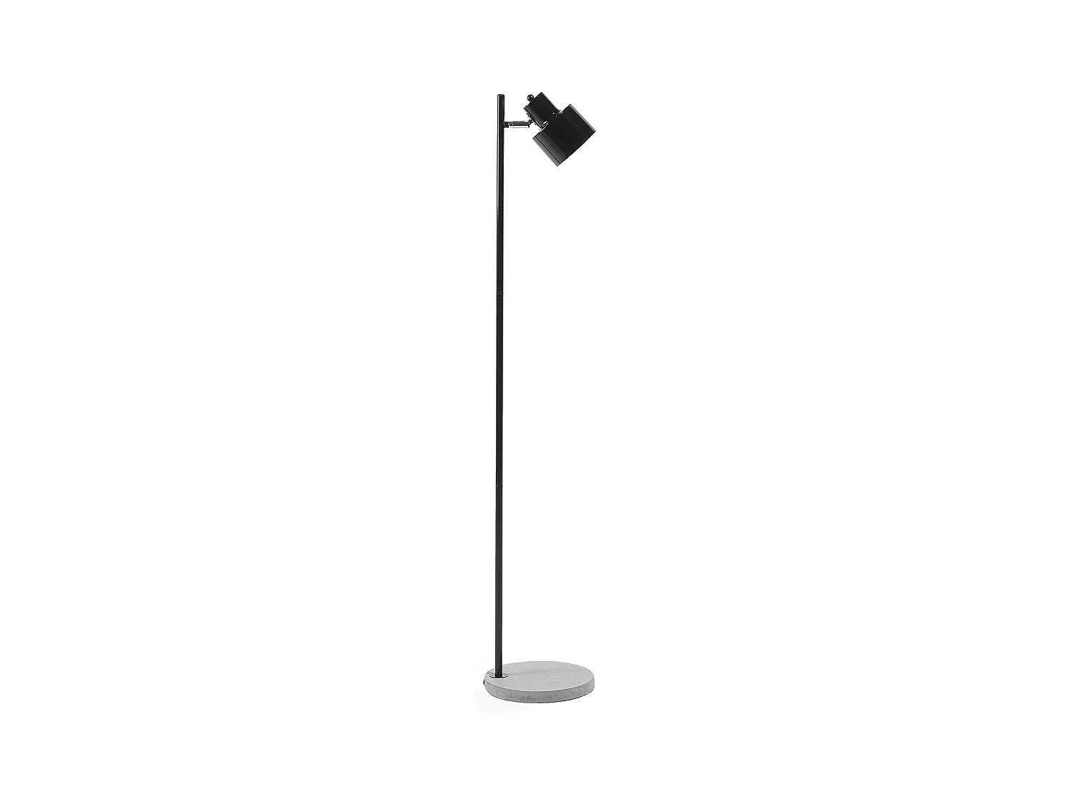 Lampa podłogowa CORBONES Regulowana Metal Czarny