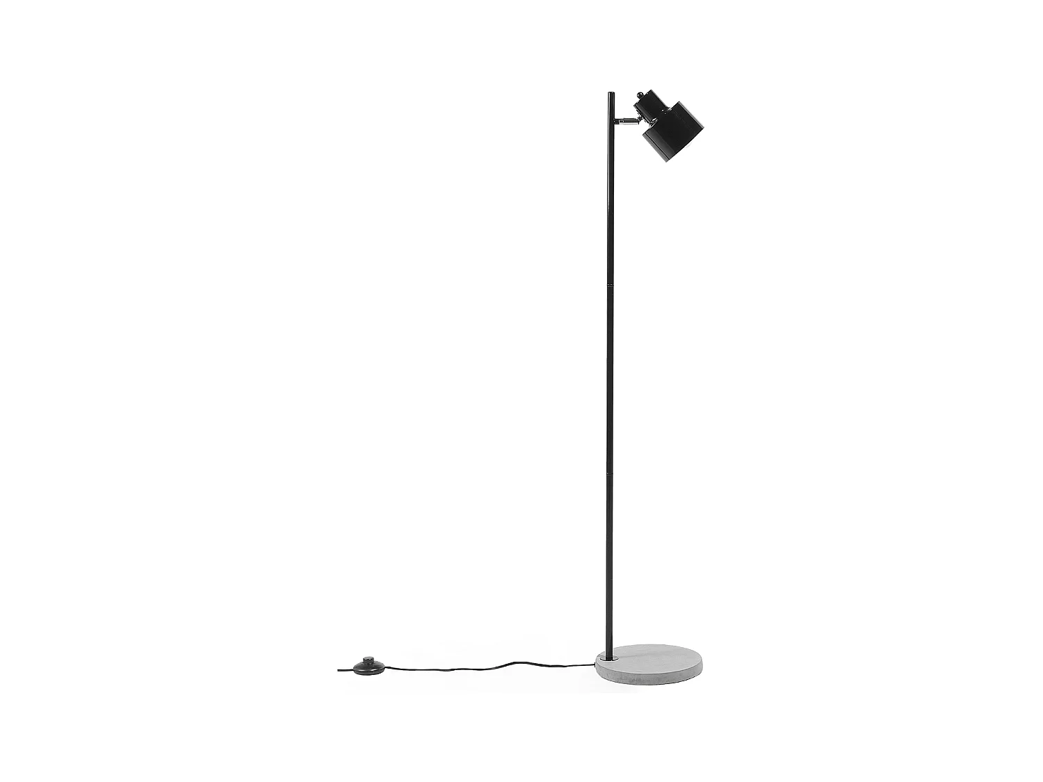 Lampadaire CORBONES Réglable Métal Noir