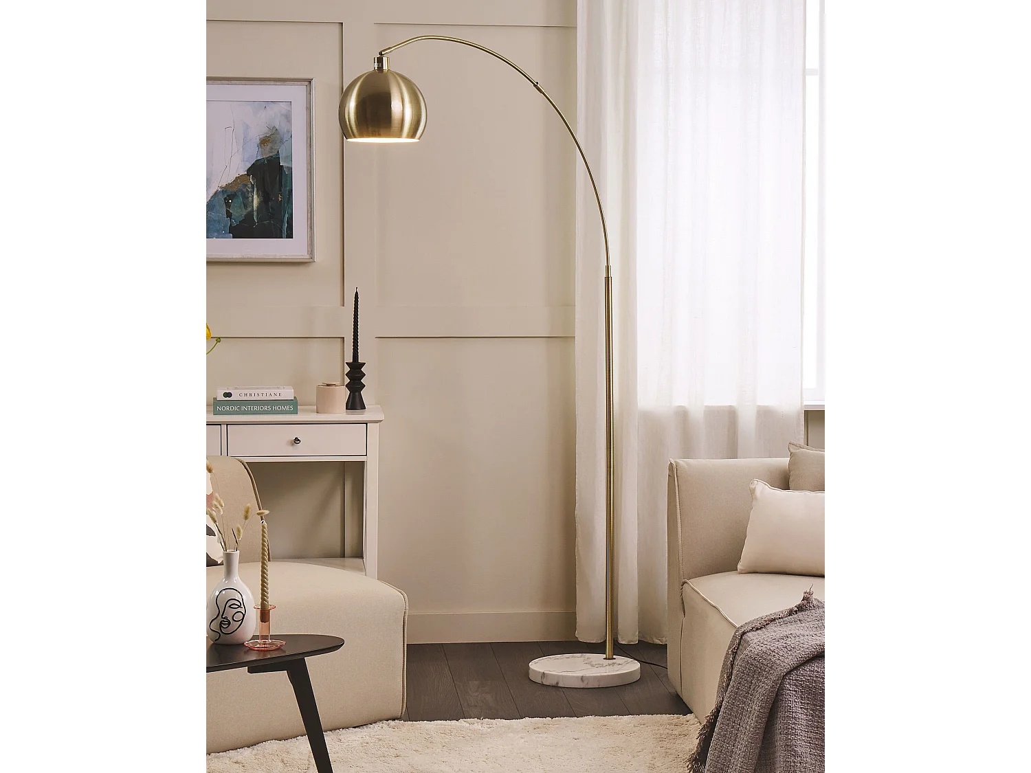 Lampadaire PAROO Métal Laiton