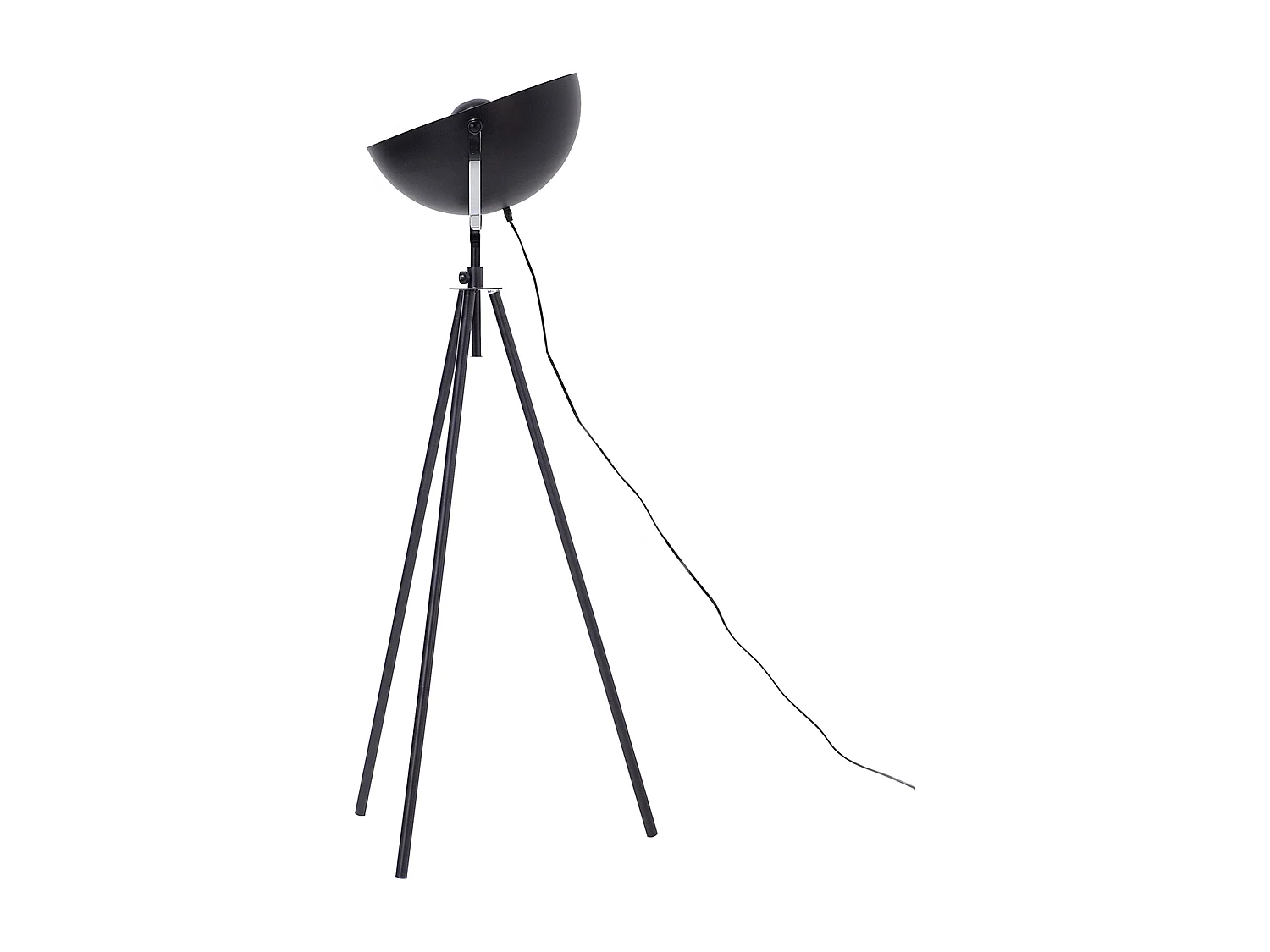 Moderne Stehlampe in Schwarz und Gold Thames