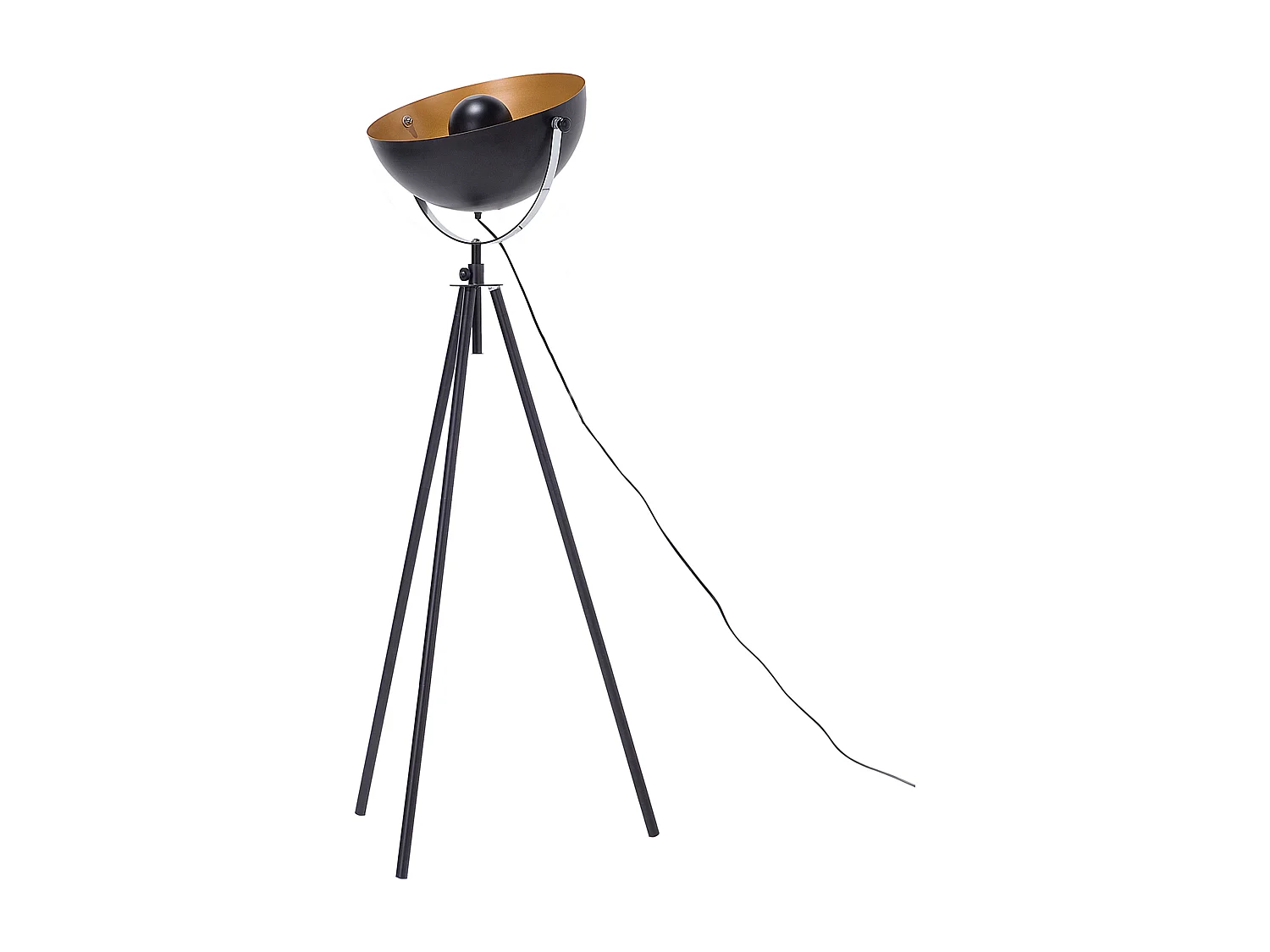 Lampada da pavimento THAMES Metallo Nero