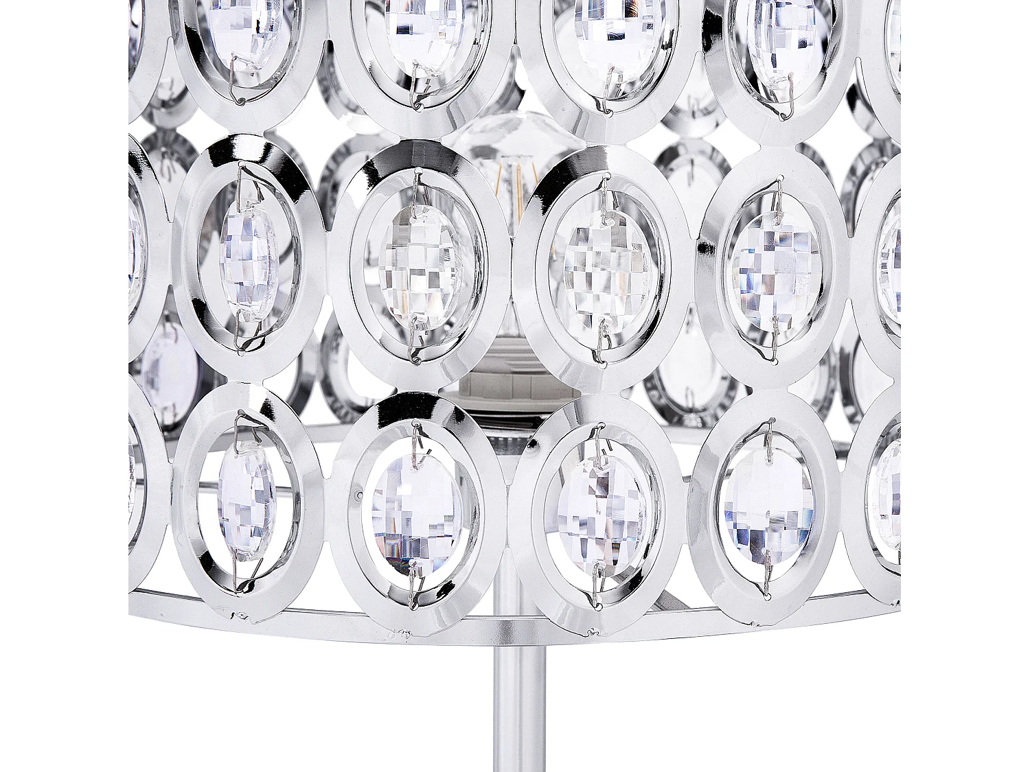 Lampada da pavimento TENNA Cristallo Argento