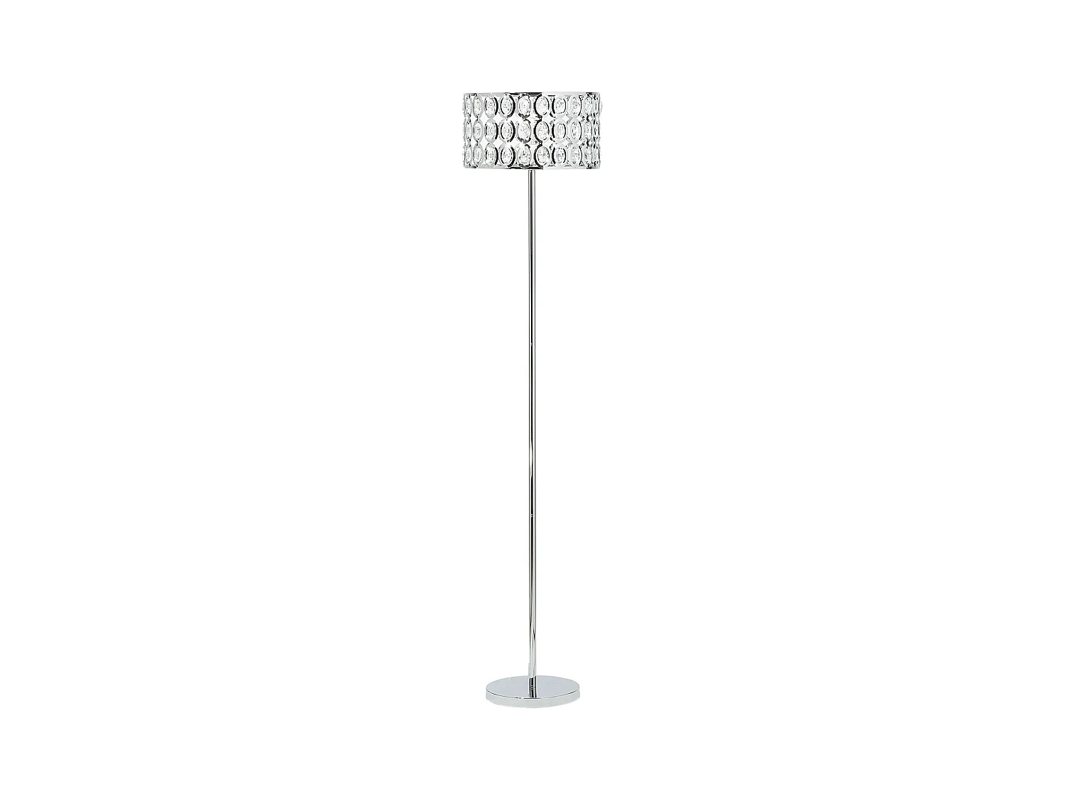Lampadaire TENNA Cristal Argenté