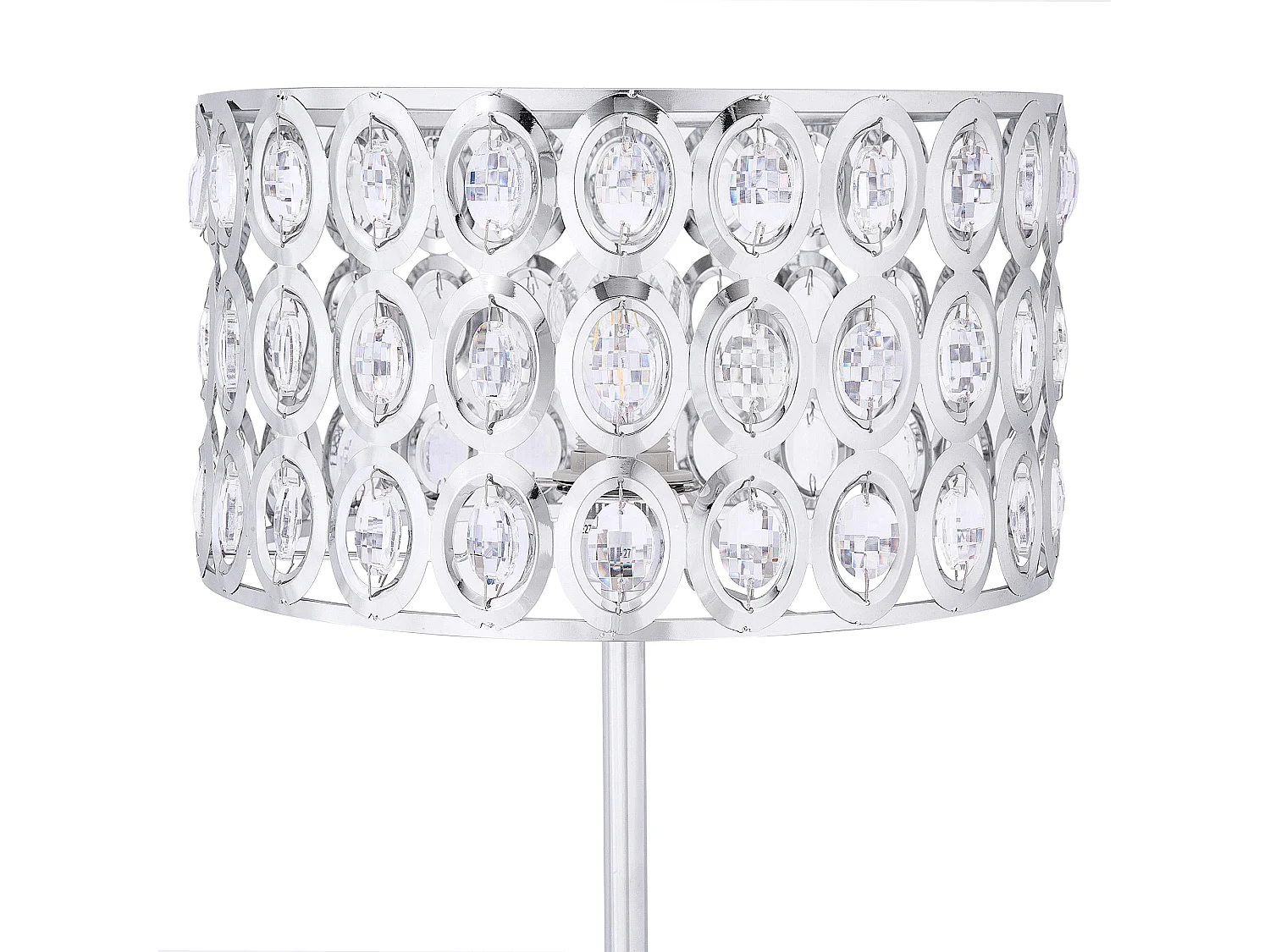 Stehlampe TENNA Kristall Silber