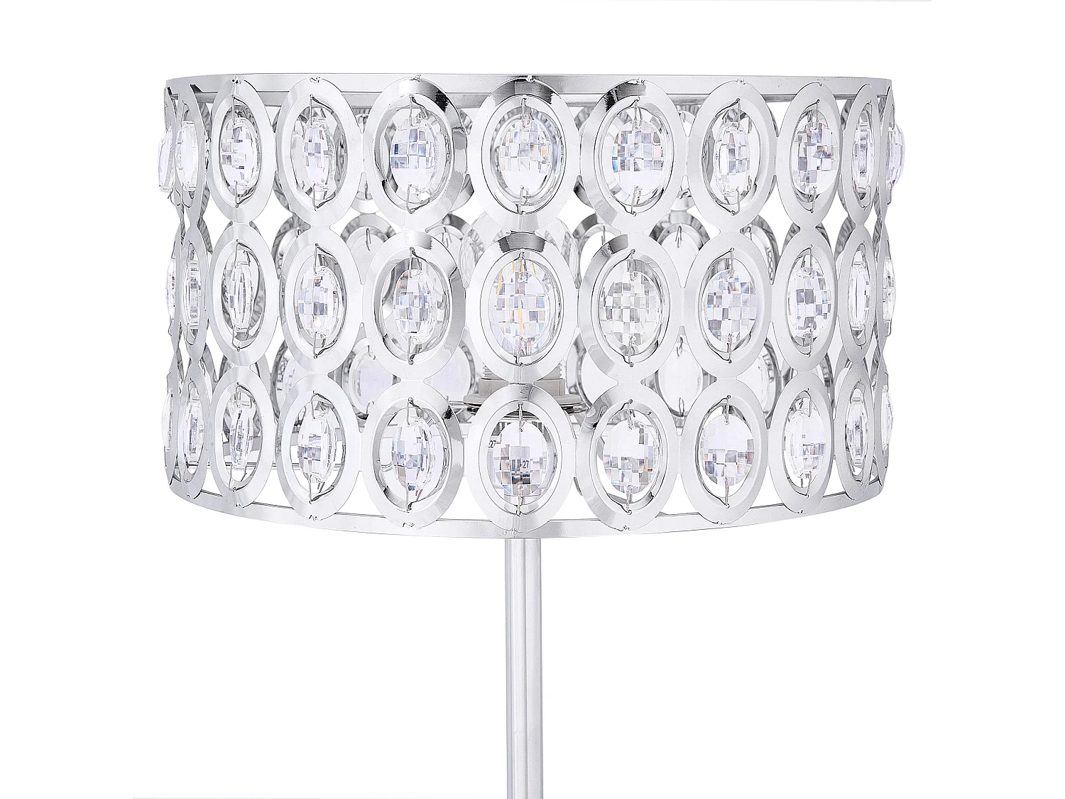 Stehlampe TENNA Kristall Silber