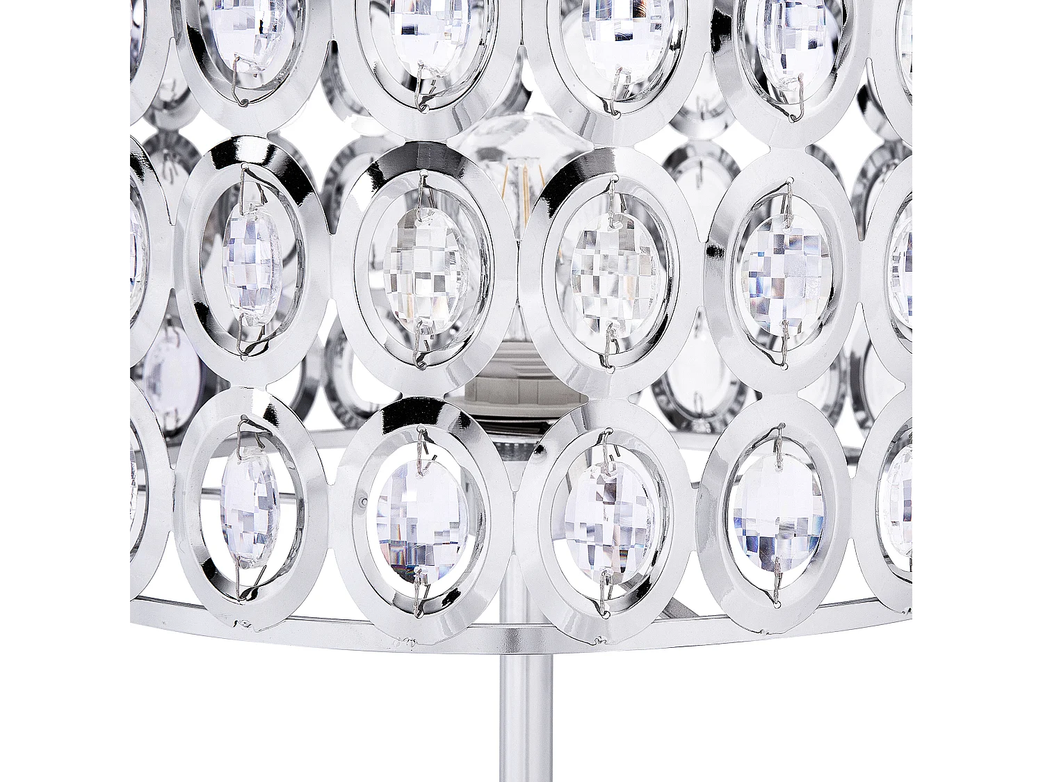 Stehlampe TENNA Kristall Silber