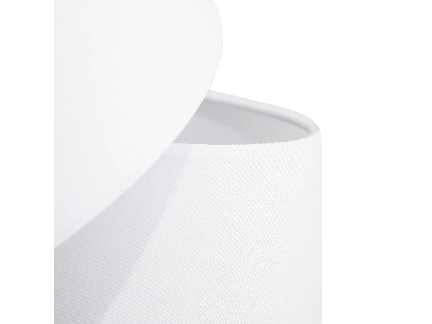 Moderne Stehlampe 3 Lampenschirme Polyester/Metall weiß Rio Grande