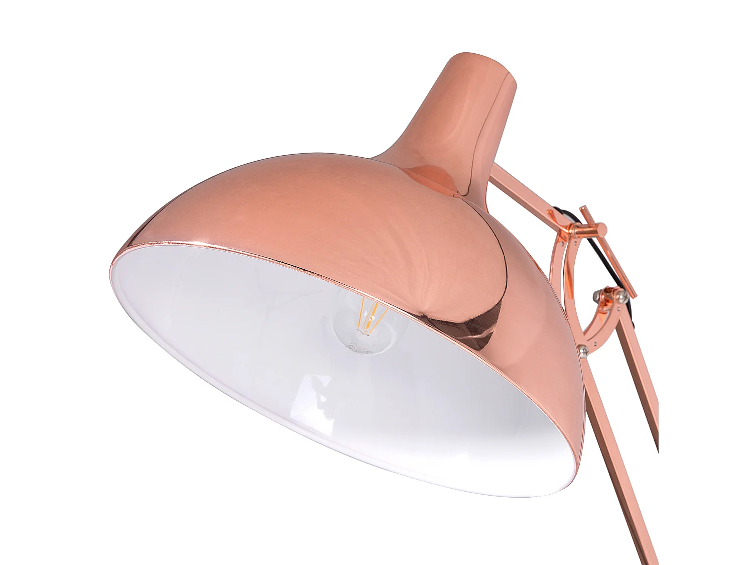 Staande lamp PARANA Verstelbaar Metaal Koper