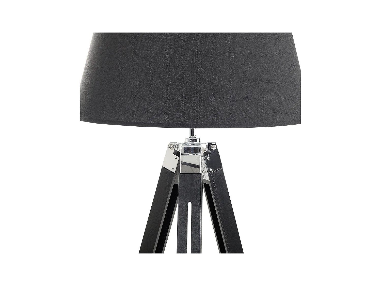 Lampa podłogowa MADEIRA Drewno Czarny