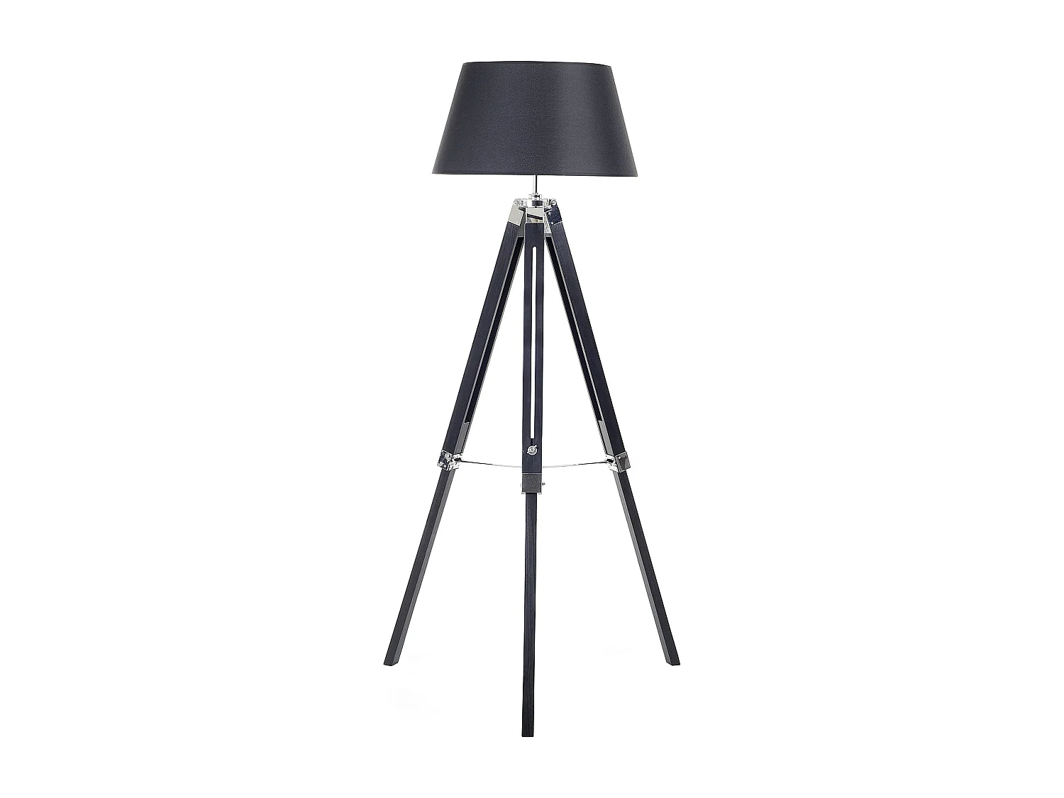 Lampadaire MADEIRA Bois de pin Noir
