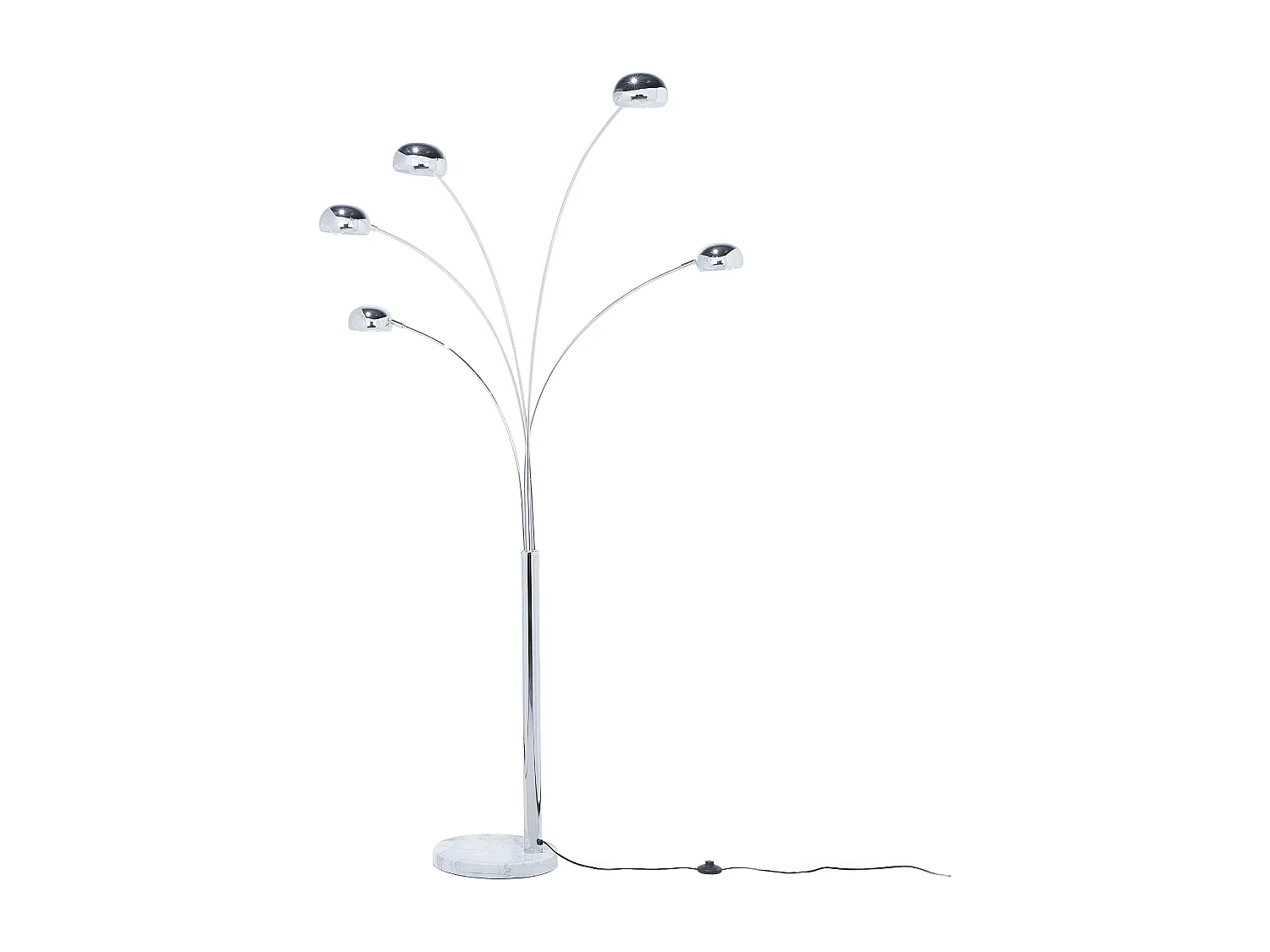 Lampadaire FLINDERS Réglable Métal Argenté