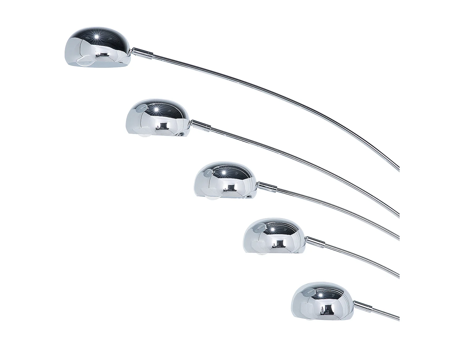 Lampadaire FLINDERS Réglable Métal Argenté