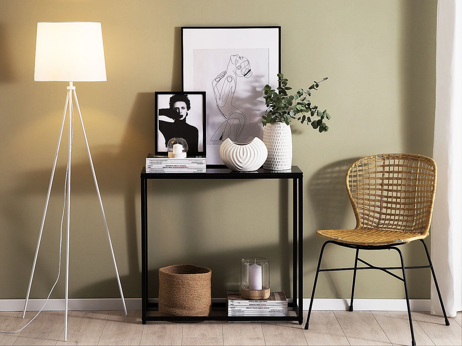 Lampadaire SAMBRA Métal Blanc