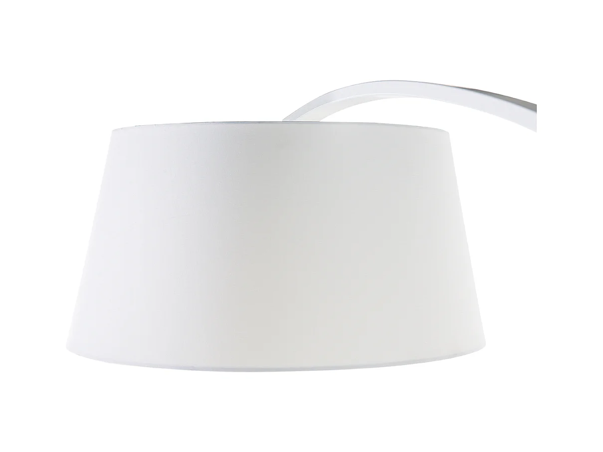 Stilvolle Stehleuchte Marmor Gestell Polybaumwolle weiß Benue