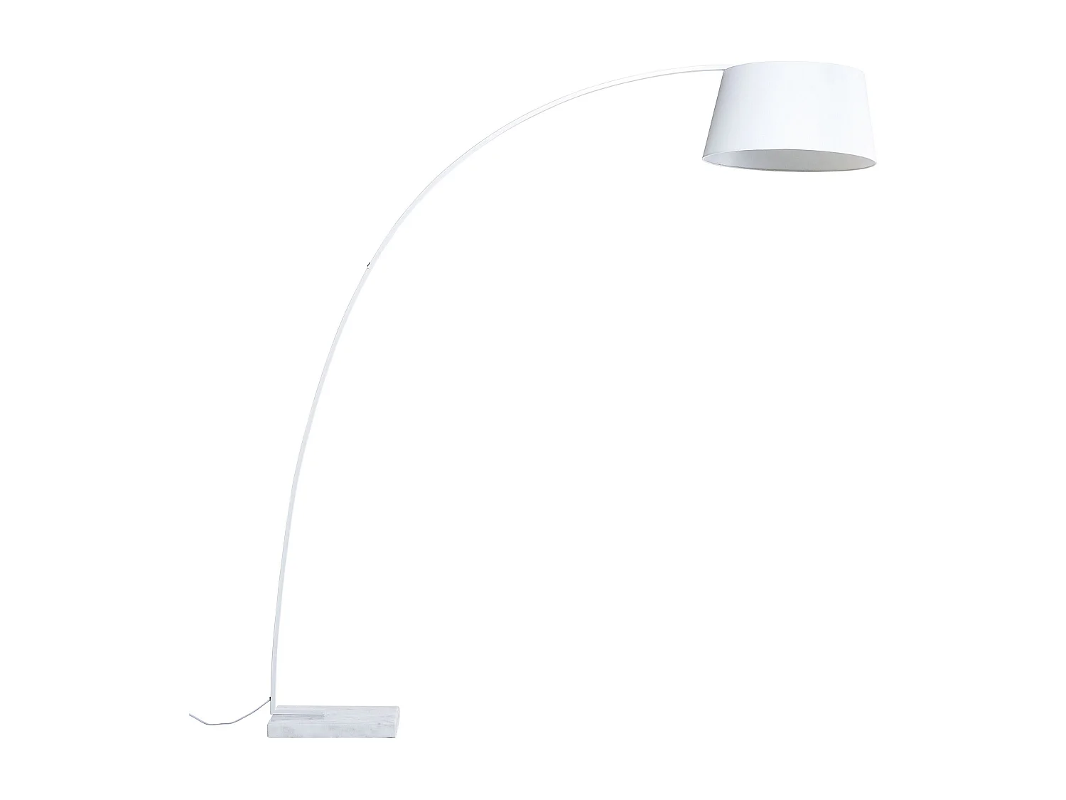 Lampada da pavimento BENUE Metallo Bianco