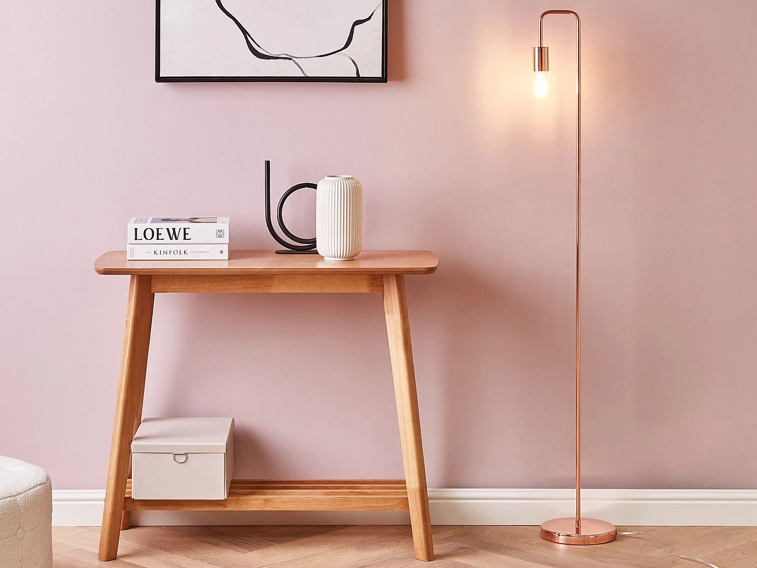 Staande lamp SAVENA Metaal Koper