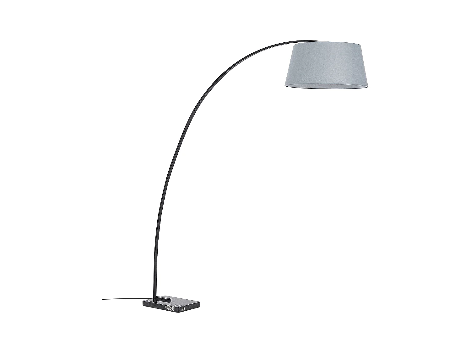 Staande lamp BENUE Metaal Grijs