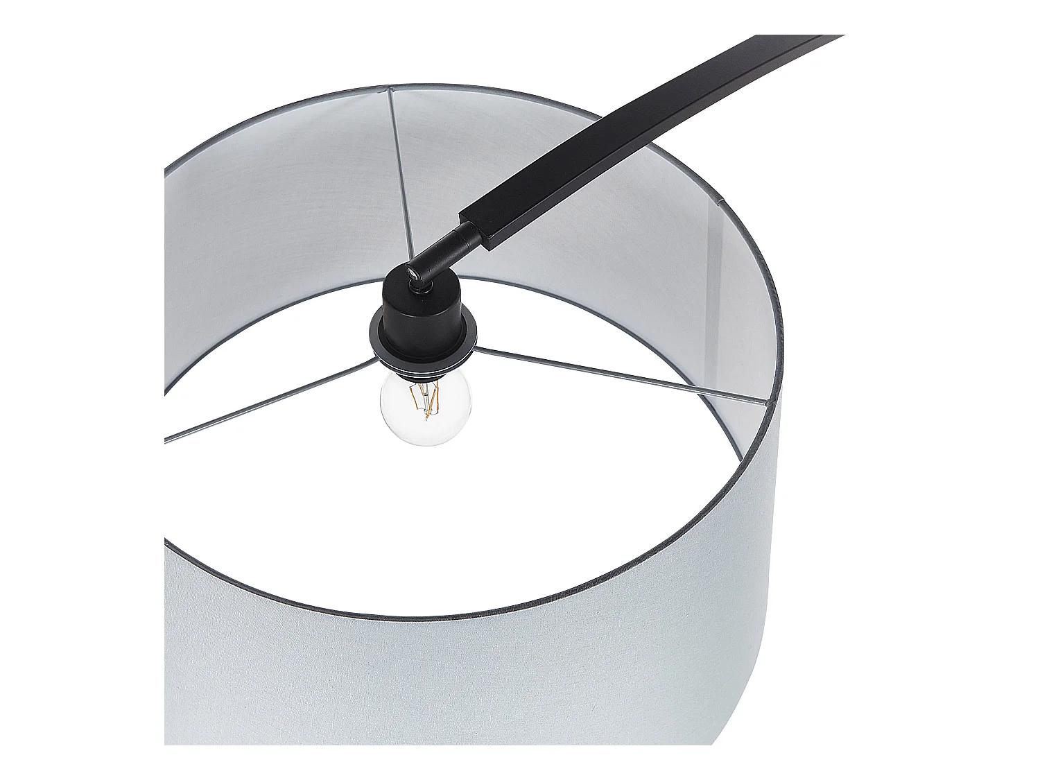 Staande lamp BENUE Metaal Grijs