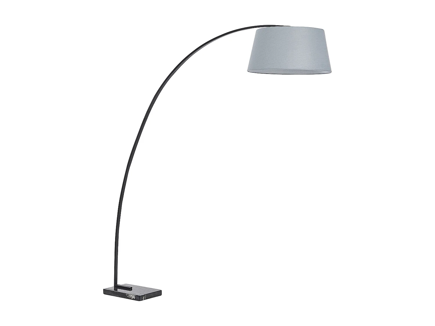 Staande lamp BENUE Metaal Grijs