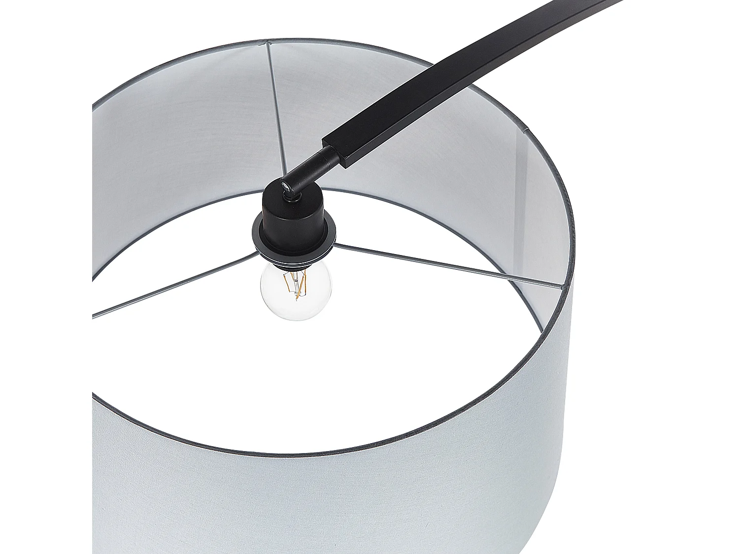 Staande lamp BENUE Metaal Grijs