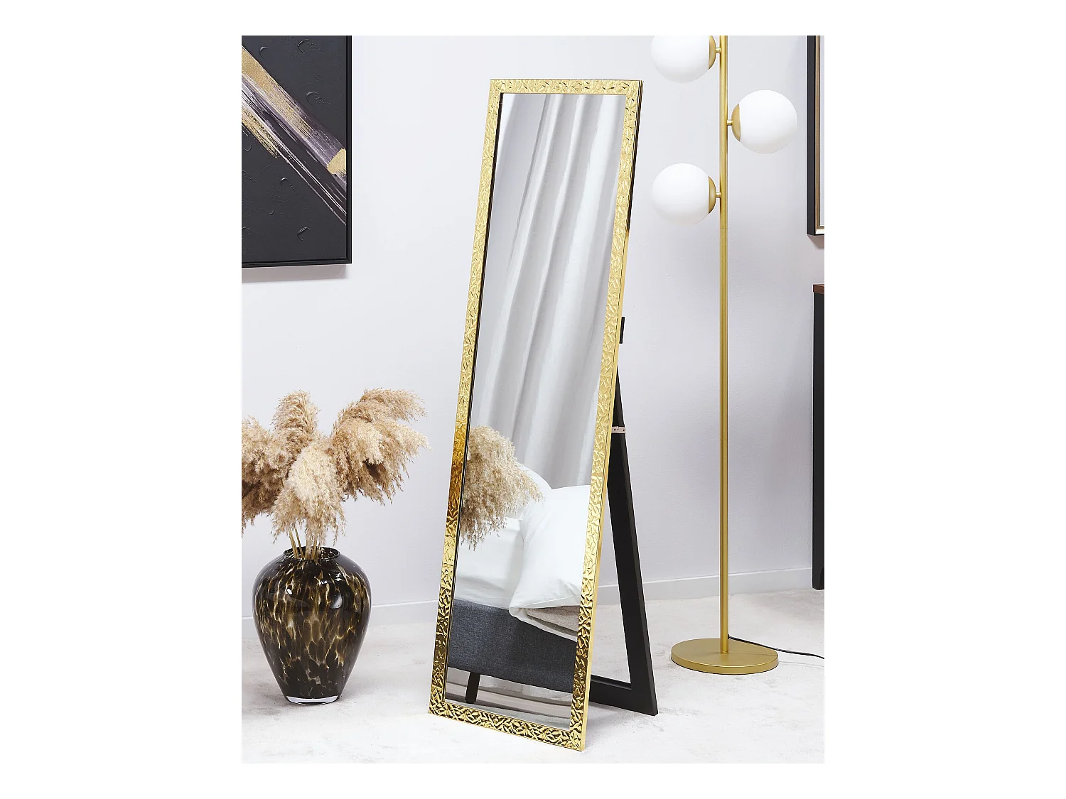 Staande spiegel BRECEY 140 cm Goud