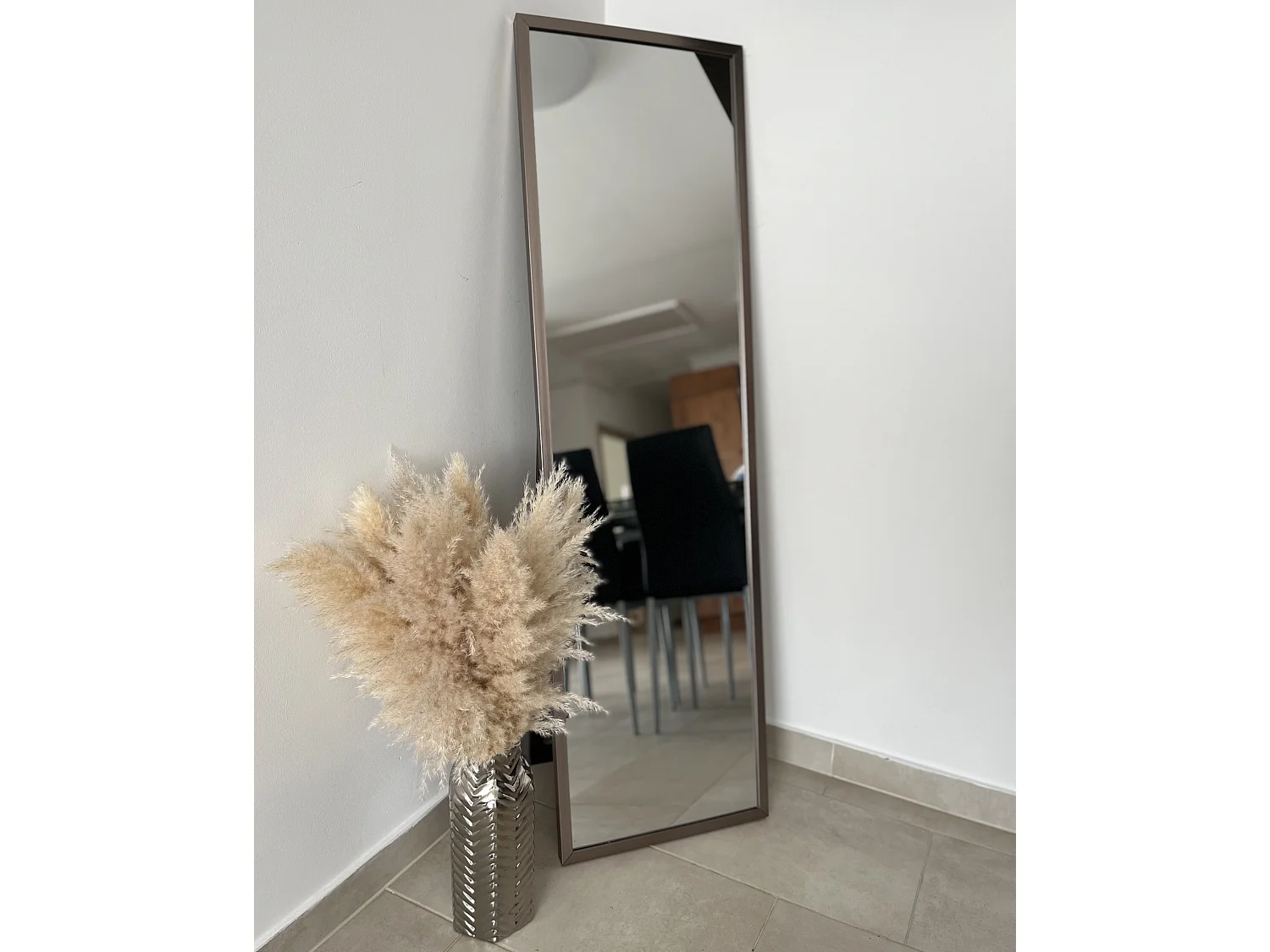 Standspiegel TORCY 140 cm Silber