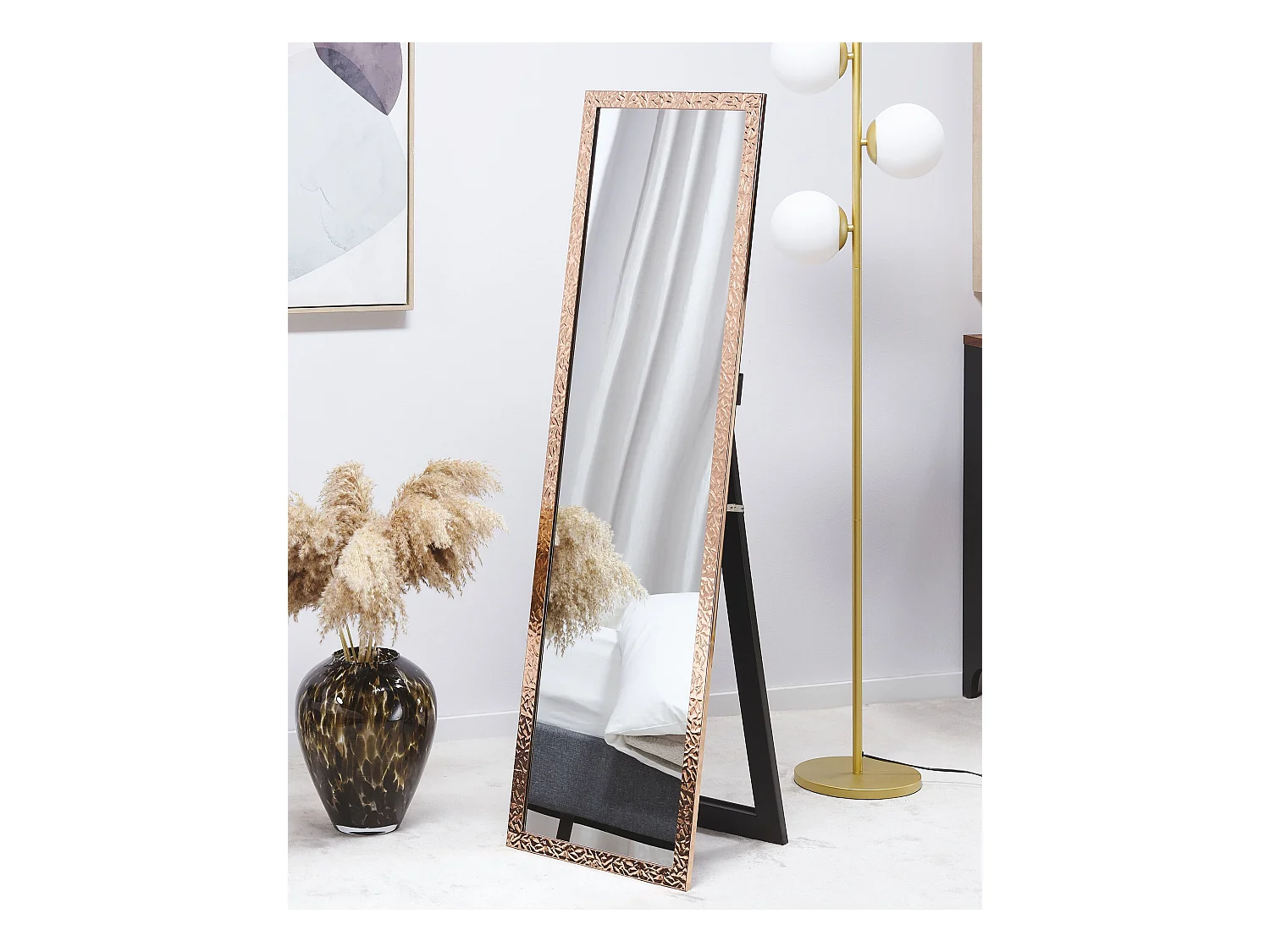 Miroir sur pied BRECEY 140 cm Cuivré