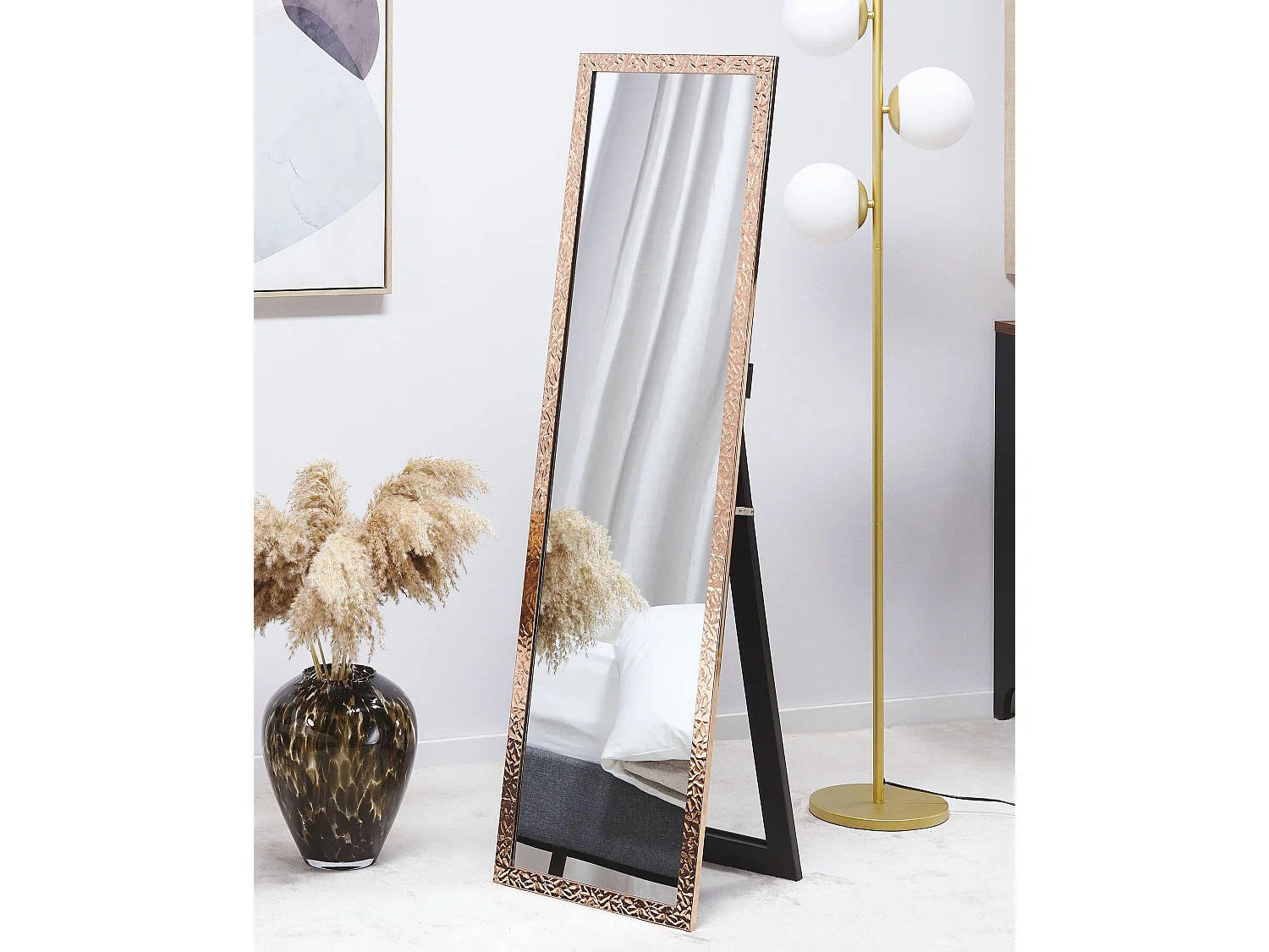 Miroir sur pied BRECEY 140 cm Cuivré