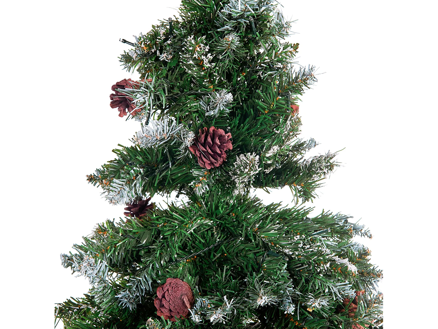 Sapin de Noël artificiel vert pré-illuminé 210 cm PALOMAR