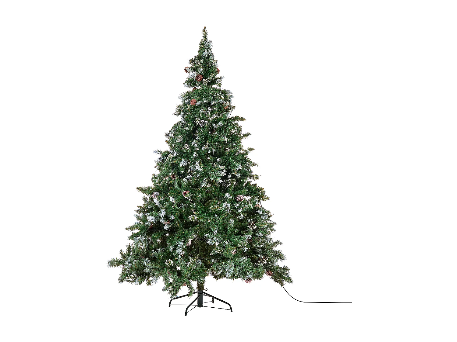 Sapin de Noël artificiel vert pré-illuminé 210 cm PALOMAR