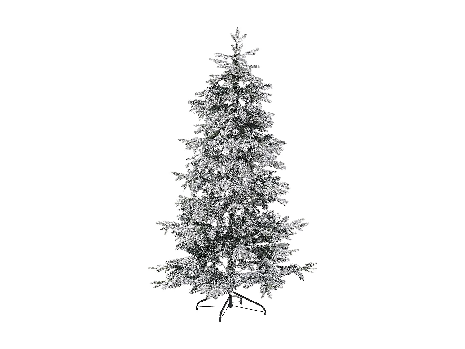 Künstlicher Weihnachtsbaum schneebedeckt 210 cm weiss TOMICHI