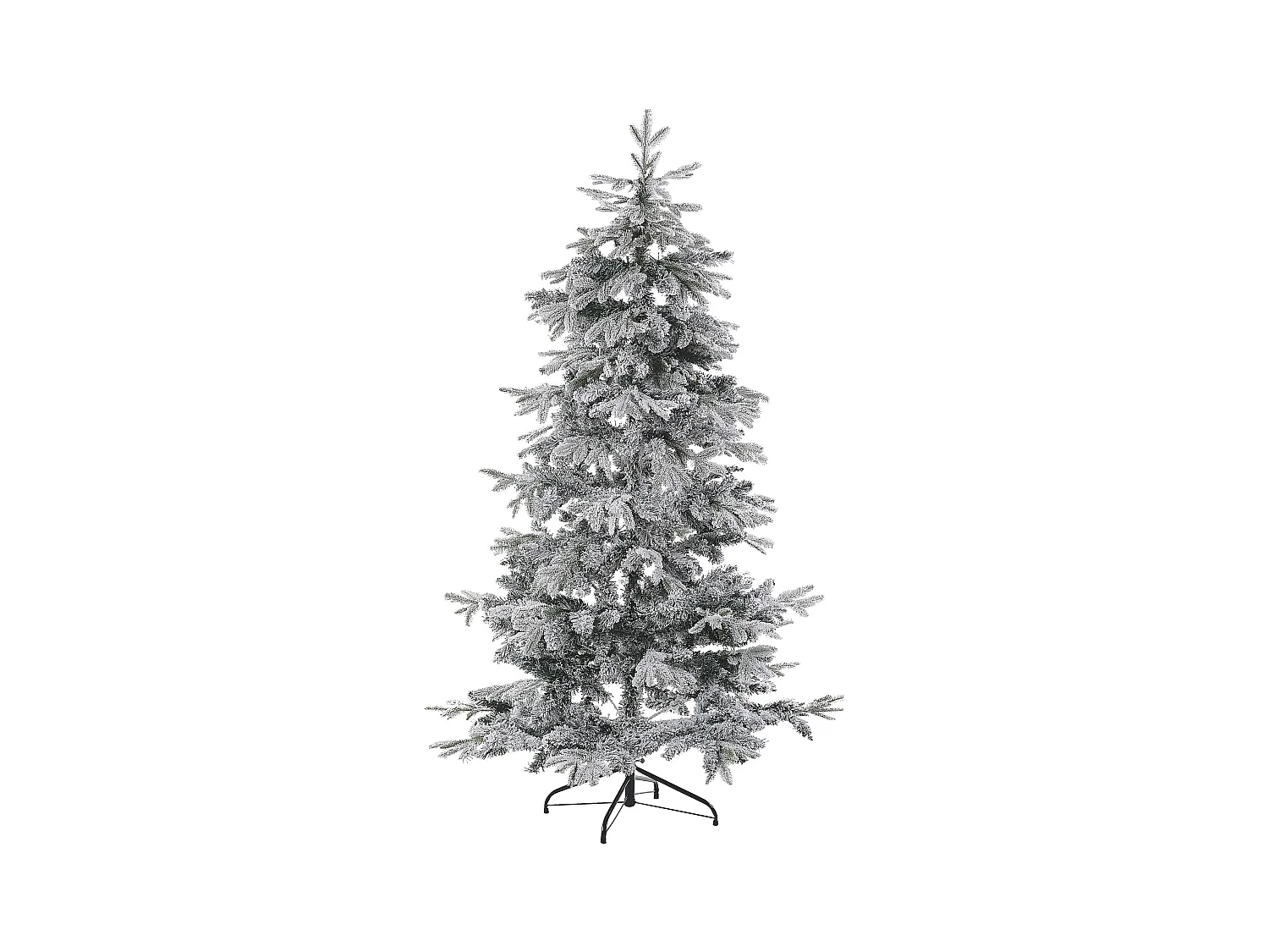 Sapin de Noël artificiel enneigé TOMICHI 210 cm Blanc
