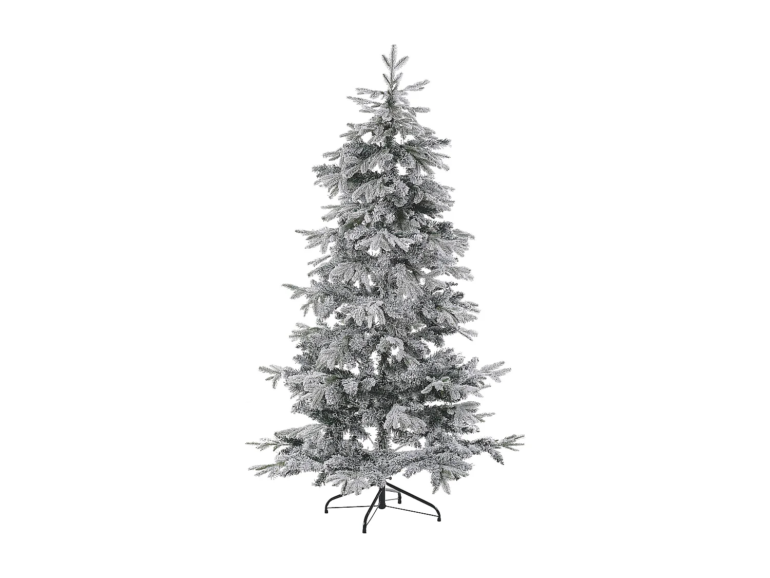 Künstlicher Weihnachtsbaum schneebedeckt 180 cm weiss TOMICHI