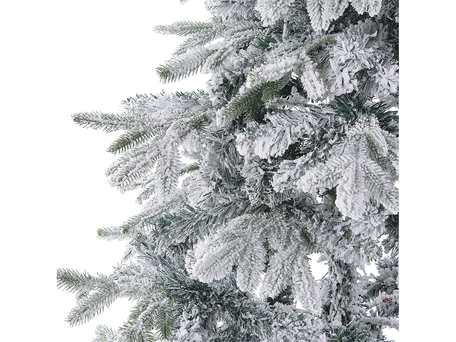 Sapin de Noël artificiel 180 cm blanc TOMICHI