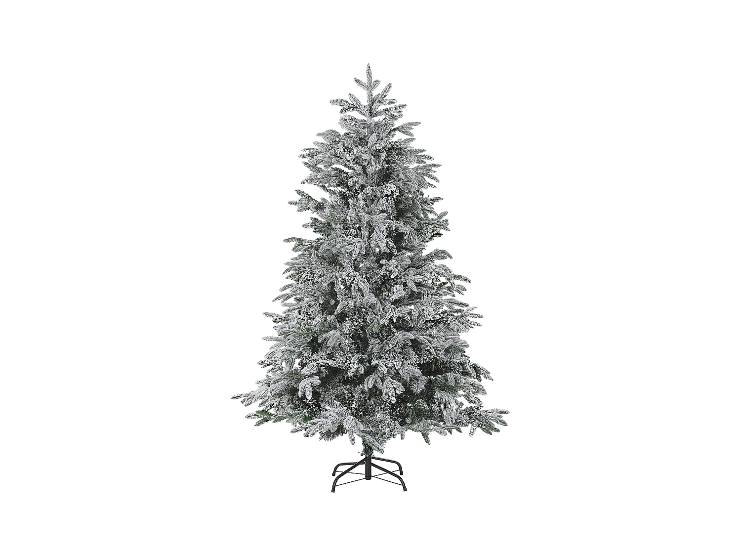 Sapin de Noël artificiel enneigé BASSIE 180 cm Blanc