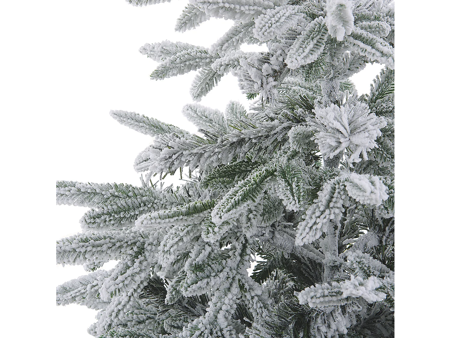 Sapin de Noël artificiel enneigé BASSIE 180 cm Blanc