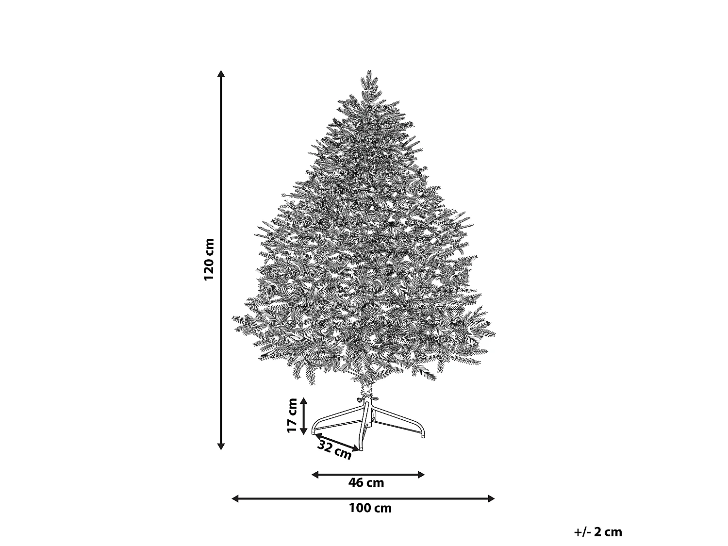 Sapin de Noël 120 cm rose FARNHAM