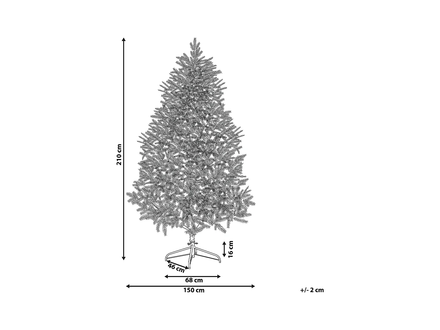 Sapin de Noël artificiel FARNHAM 210 cm Rose